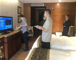5.18日区文旅委检查酒店客房、餐娱KTV